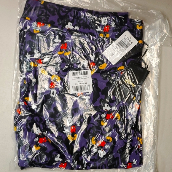 ❤️NWT VINTAGE TORRID LEGGING - MINNIE MICKEY MOUSE DISNEY HALLOWEEN - CROP 4X - Picture 4 of 9